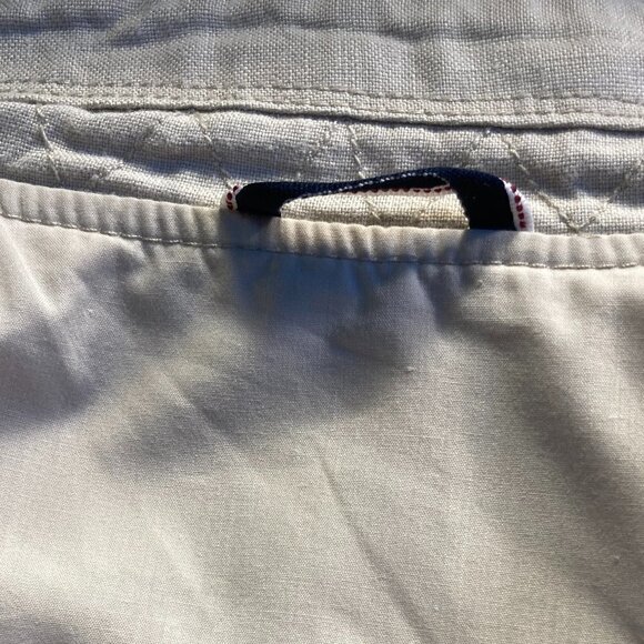 Celio SZ S Linen Military style utility  jacket wheat color essential - Picture 11 of 12